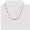 Image 2 : 14k Goldy 3.0 mm Semi-Solid Rope Chain Necklace - 20 in.