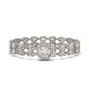 Image 1 : 13.82 ctw Cushion Cut & Oval Diamond Bracelet 18K White Gold