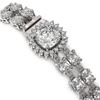 Image 3 : 13.82 ctw Cushion Cut & Oval Diamond Bracelet 18K White Gold