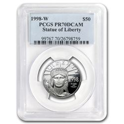 1998-W 1/2 oz Proof Platinum American Eagle PR-70 PCGS