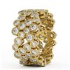 Image 3 : 4 ctw Diamond Designer Ring 18K Yellow Gold