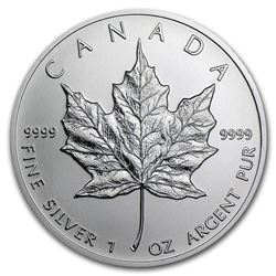 Canada 1 oz Silver Maple Leaf BU (Random Year)