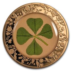 2020 Palau 1 oz Silver $5 Four-Leaf Clover Ounce of Luck Proof