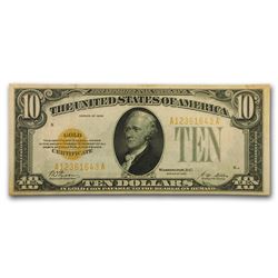 1928 $10 Gold Certificate XF