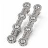 Image 1 : 3.75 ctw Diamond Designer Earrings 18K White Gold