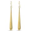 Image 2 : 14k Gold Polished Shepherd Hook Drop Earrings