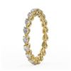 Image 3 : 2.66 ctw Pear Cut Diamond Eternity Ring 18K Yellow Gold