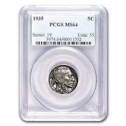 1935 Buffalo Nickel MS-64 PCGS
