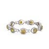 Image 3 : 18.55 ctw Canary Citrine & Diamond Bracelet 18K White Gold