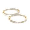 Image 1 : 1.75 ctw Diamond VS/SI 34 MM Hoop Earrings 14k Yellow Gold