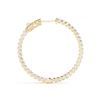 Image 3 : 1.75 ctw Diamond VS/SI 34 MM Hoop Earrings 14k Yellow Gold