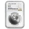 Image 1 : 1990 Russia 1 oz Palladium Ballerina MS-69 NGC