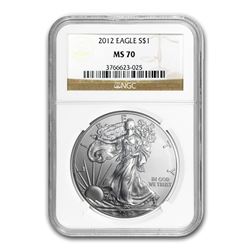 2012 Silver American Eagle MS-70 NGC