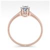 Image 3 : 1.0 ctw VS/SI Oval Cut Diamond Art Deco Ring 14k Rose Gold