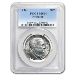 1936 Robinson-Arkansas Half Dollar MS-64 PCGS