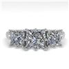 Image 1 : 2.0 ctw Past Present Future VS/SI Princess Diamond Ring 18k White Gold