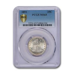 1891 Liberty Seated Quarter MS-65 PCGS