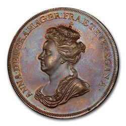 1702 Great Britain Medal Battle of Vigo Bay MS-66 PCGS (Brown)