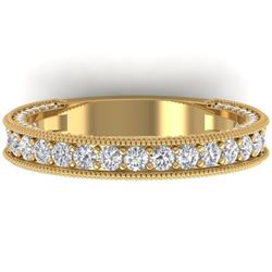 1.25 ctw VS/SI Diamond Art Deco Eternity Ring 14k Yellow Gold