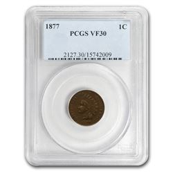 1877 Indian Head Cent VF-30 PCGS