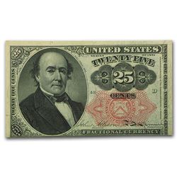 5th Issue Fractional Currency 25 Cents AU (FR#1308)