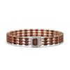 Image 1 : 21.51 ctw Garnet & Diamond Bracelet 14K Rose Gold