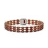 Image 3 : 21.51 ctw Garnet & Diamond Bracelet 14K Rose Gold