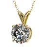 Image 2 : 1.30 ctw Certified Quality Diamond Necklace 10k Yellow Gold