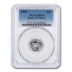 1999 1/10 oz Platinum American Eagle MS-70 PCGS