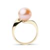 Image 2 : Gem Quality Pink Freshwater Pearl Serenity Solitaire Ring