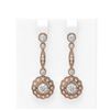 Image 1 : 2.19 ctw Diamond Earrings 18K Rose Gold