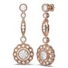 Image 2 : 2.19 ctw Diamond Earrings 18K Rose Gold