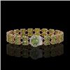 Image 1 : 26.92 ctw Tourmaline & Diamond Bracelet 14K Rose Gold