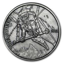 1 oz Silver Antique Round - Angels & Demons Series (Thaddeus)