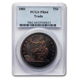 1881 Trade Dollar PR-64 PCGS
