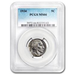 1934 Buffalo Nickel MS-66 PCGS