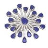 Image 3 : 11.74 ctw Sapphire & Diamond Ring 18K White Gold