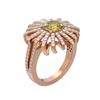 Image 1 : 2.75 ctw Canary Citrine & Diamond Ring 18K Rose Gold