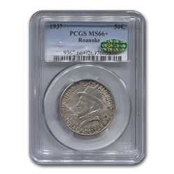1937 Roanoke Half Dollar 350th Anniversary MS-66+ PCGS CAC
