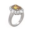 Image 1 : 7.18 ctw Canary Citrine & Diamond Ring 18K White Gold
