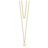 Image 1 : 14k Yellow Gold Star 2 Layer Adjustable Choker Necklace - 16 in.