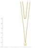 Image 2 : 14k Yellow Gold Star 2 Layer Adjustable Choker Necklace - 16 in.