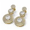 Image 3 : 4.77 ctw Diamond Earrings 18K Yellow Gold