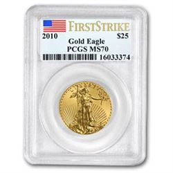 2010 1/2 oz Gold American Eagle MS-70 PCGS (FS)