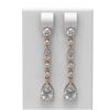 Image 1 : 2.84 ctw Diamond Earrings 18K Rose Gold