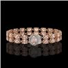 Image 1 : 16.5 ctw Morganite & Diamond Bracelet 14K Rose Gold