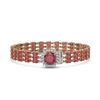 Image 1 : 28.56 ctw Tourmaline & Diamond Bracelet 14K Rose Gold