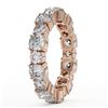 Image 3 : 3.9 ctw Cushion Cut Diamond Eternity Ring 18K Rose Gold