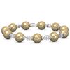 Image 3 : 5.3 ctw Diamond & Pearl Bracelet 18K White Gold