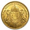Image 2 : 1892-1915 Hungary Gold 20 Korona XF/AU (Random)